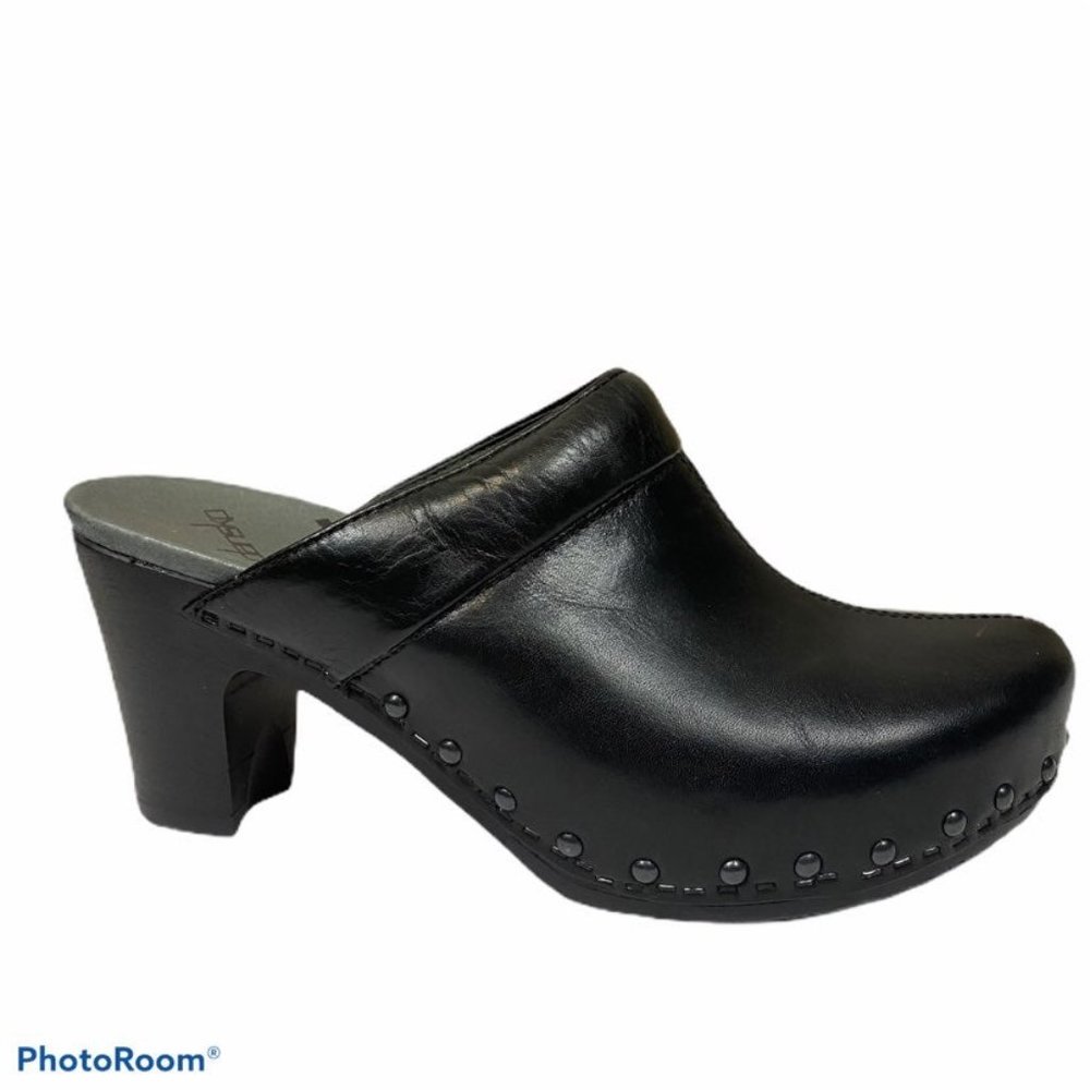 Dansko Rae Clogs Size 40 9.5/10 Black Studded